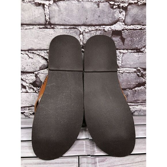 Klimatsakis Brown Leather Casual Flip Flops Greek Thong Sandals Women Sz 41EU - Picture 15 of 16